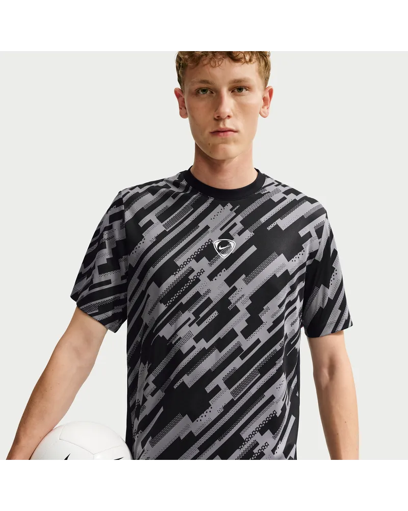 Nike Academy+ Dri-FIT Kurzarm-Fußballoberteil (Herren) - Schwarz Schwarz