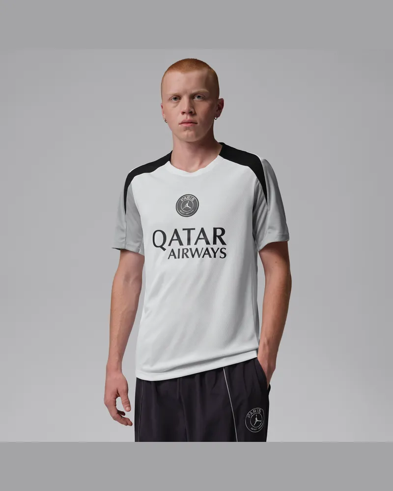 Jordan Paris Saint-Germain Strike Night Edition  Dri-FIT Kurzarm-Fußballoberteil aus Strickmaterial (Herren) - Weiß Weiß
