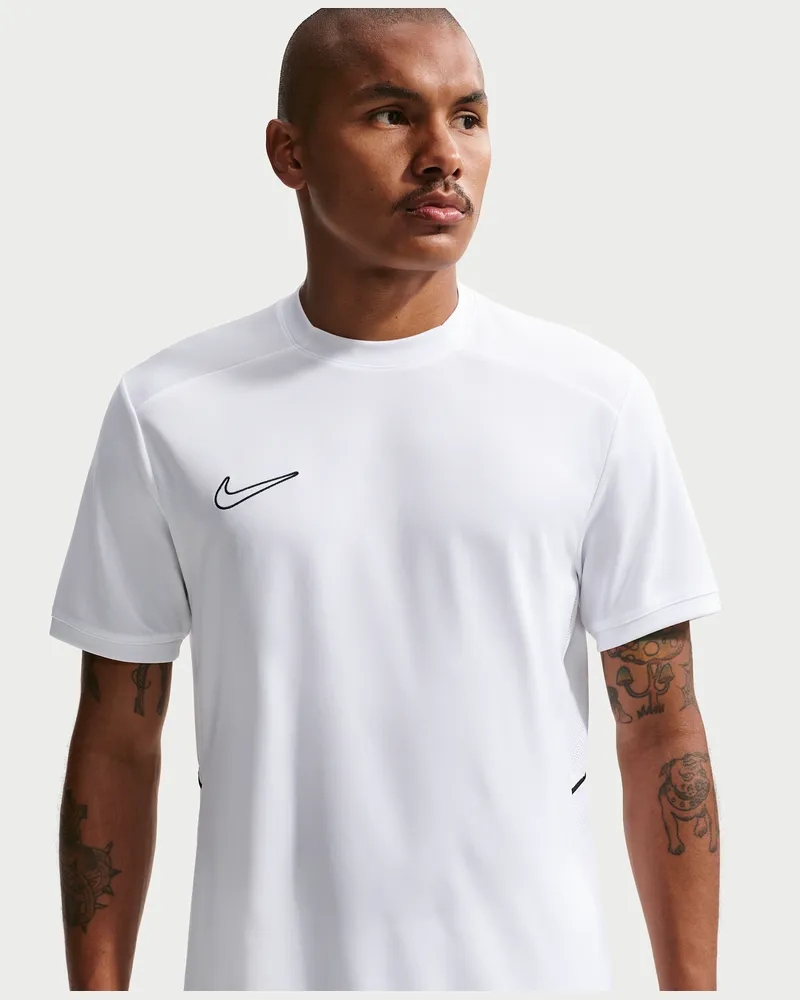 Nike Academy Dri-FIT Kurzarm-Fußballoberteil (Herren) - Weiß Weiß