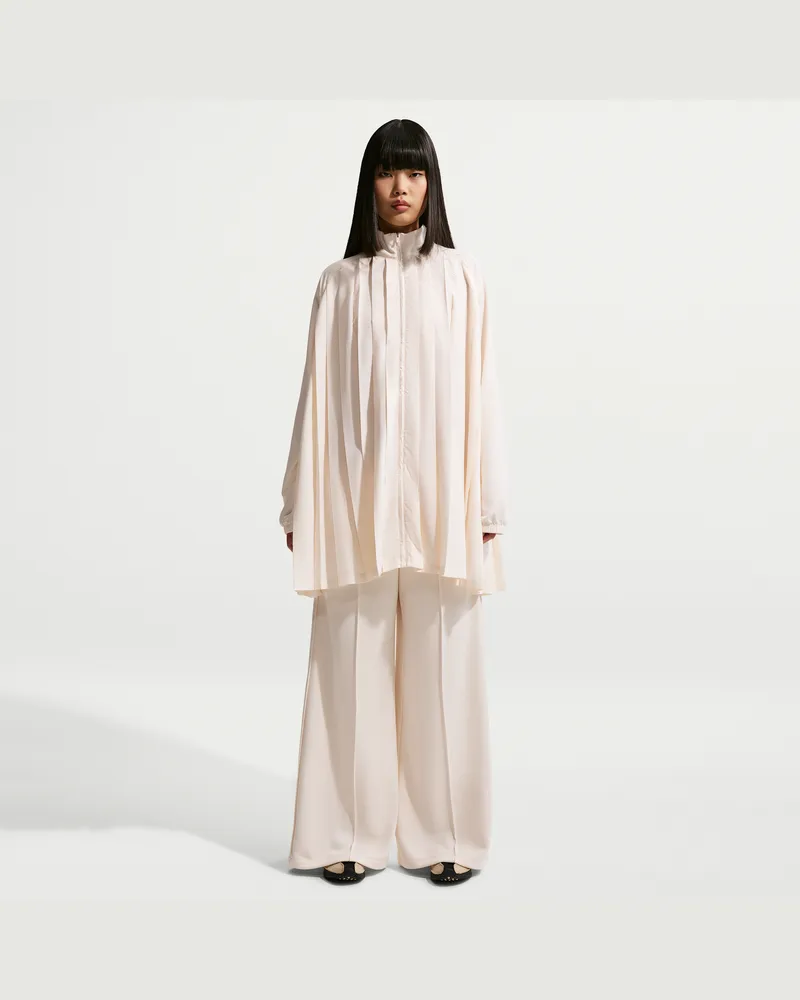 Nike Oversize-Minikleid mit Falten und langen Ärmeln (Damen) - Weiß Weiß