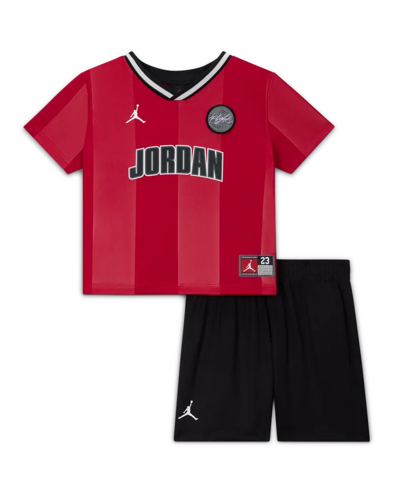 Jordan Set aus Sporttrikot und Mesh-Shorts (Kleinkinder) - Schwarz Schwarz