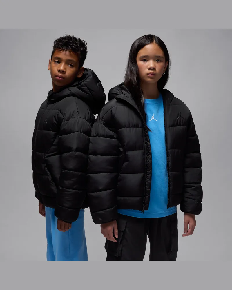 Jordan Brooklyn Puffer-Jacke (ältere Kinder) - Schwarz Schwarz