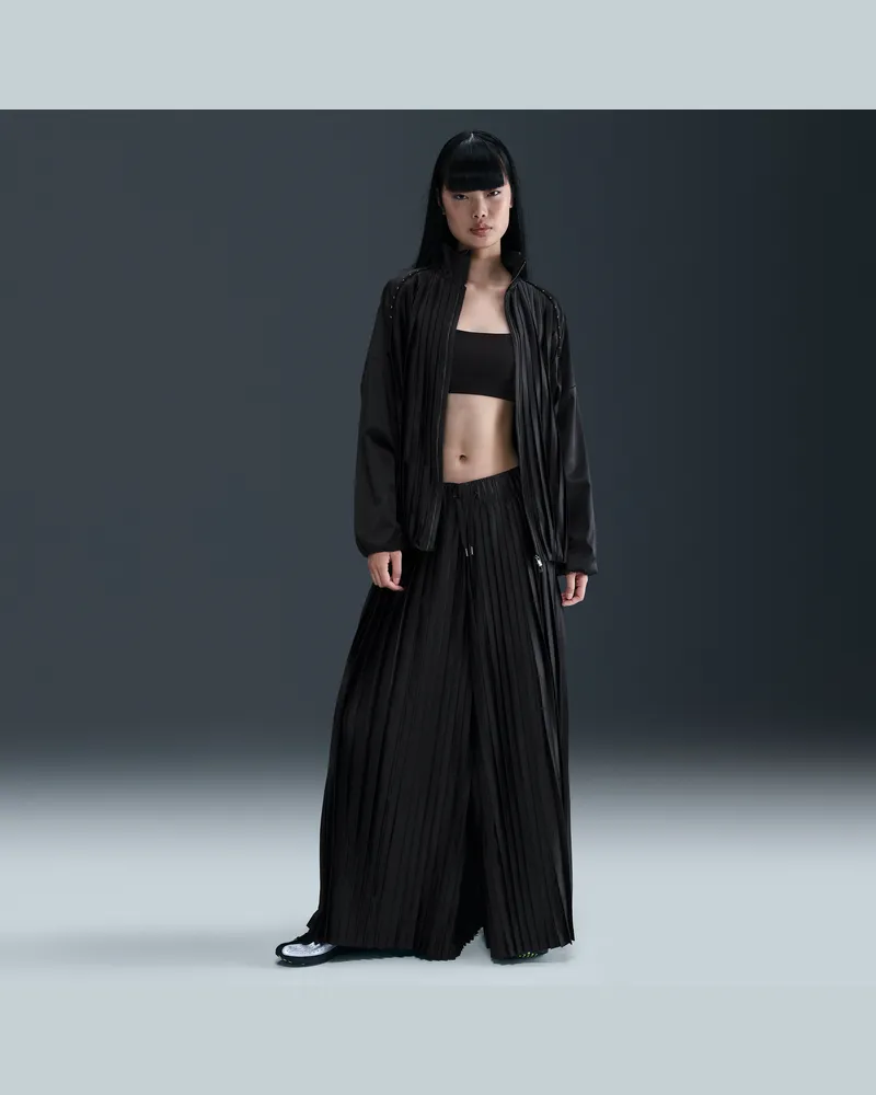 Nike Collection Trainingshose mit Falten und mittelhohem Bund (Damen) - Schwarz Schwarz