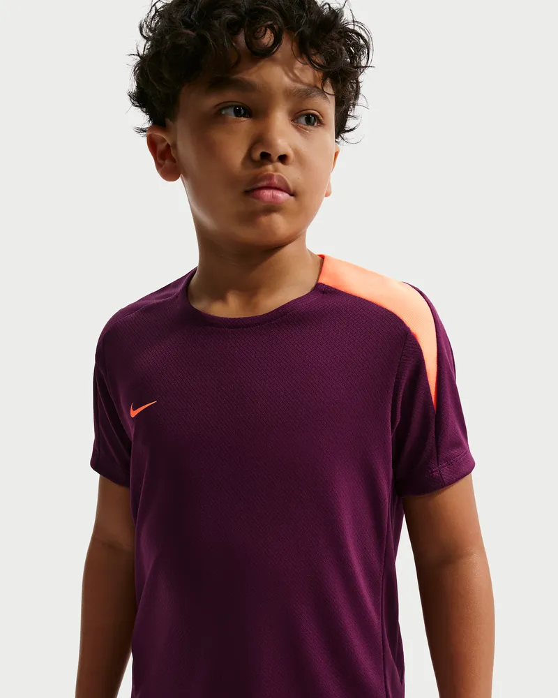 Nike Dri-FIT Strike Kurzarm-Fußballoberteil für ältere Kinder - Rot Rot