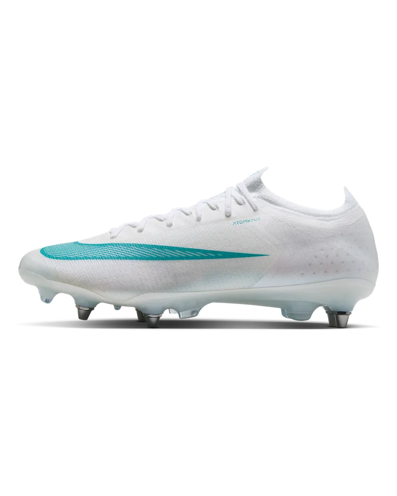 Nike Mercurial Vapor 17 Elite Low-Top-Fußballschuh für weichen Rasen - Weiß Weiß