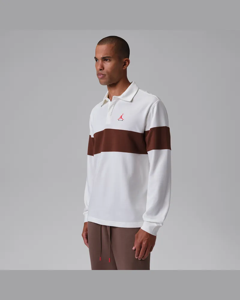 Jordan Brooklyn Longsleeve-Poloshirt (Herren) - Weiß Weiß