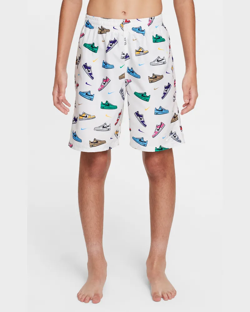 Nike Swim Breaker Volley-Shorts mit Slip (jüngere Kinder, Jungen, ca. 18 cm) - Weiß Weiß