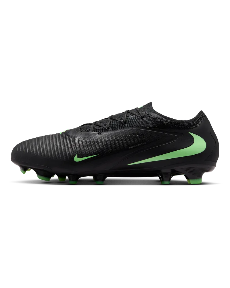 Nike Phantom 6 Low Pro Fußballschuh für normalen Rasen - Schwarz Schwarz
