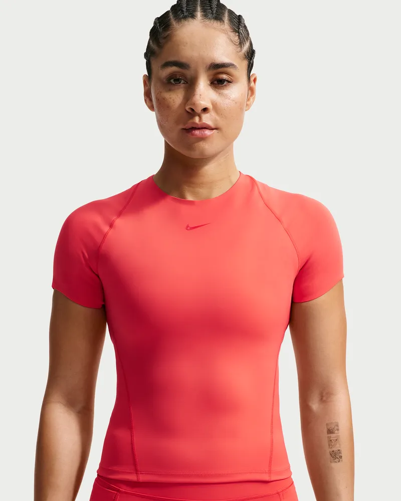 Nike Universa Dri-FIT Kurzarm-Oberteil (Damen) - Rot Rot