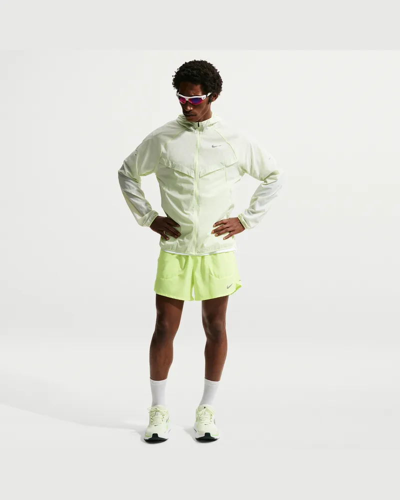 Nike Stride Dri-FIT Laufshorts mit integriertem Slip (ca. 12,5 cm) (Herren) - Gelb Gelb