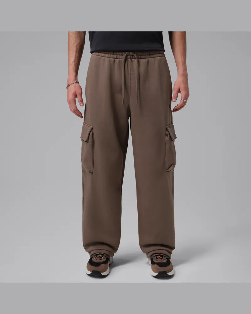 Jordan Brooklyn Oversize-Fleece-Cargohose (Herren) - Braun Braun