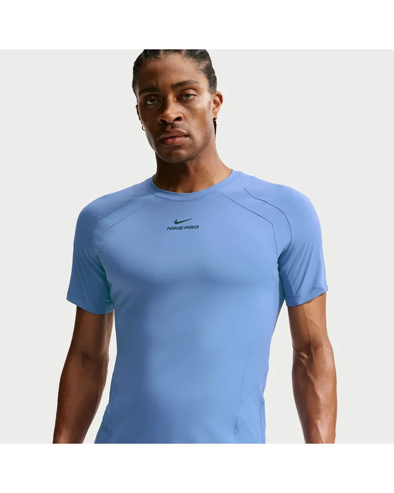 Nike Pro Training Dri-FIT ADV Kurzarmshirt (Herren) - Blau Blau