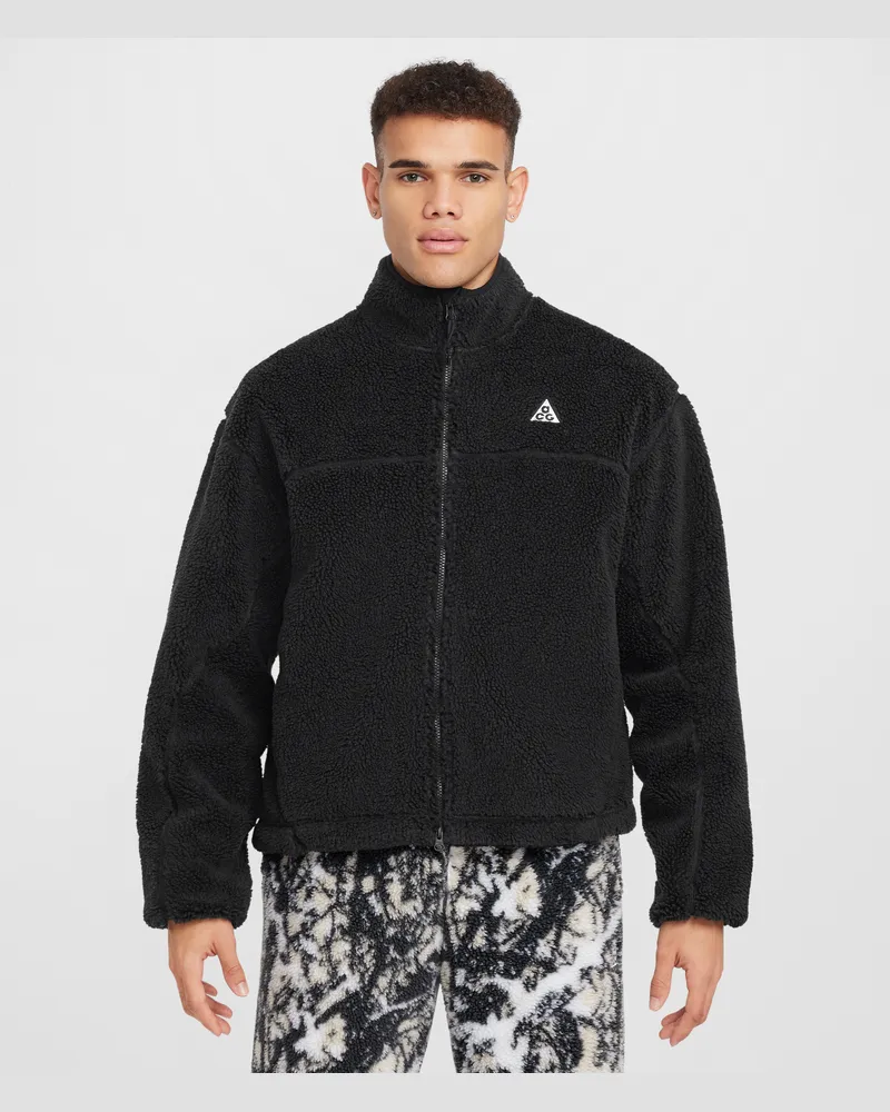 Nike ACG "Canwell Glacier" winddichte Therma-FIT-ADV-Jacke (Herren) - Schwarz Schwarz