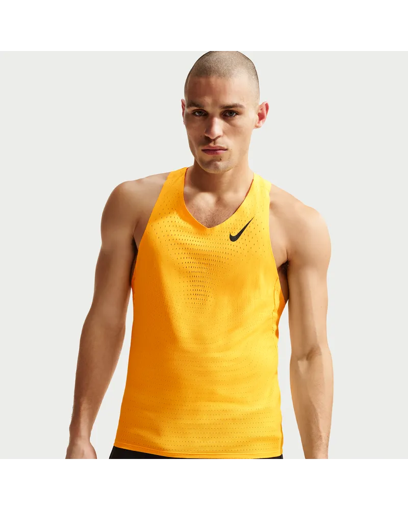 Nike AeroSwift Dri-FIT-ADV-Lauf-Singlet für Herren - Orange Orange