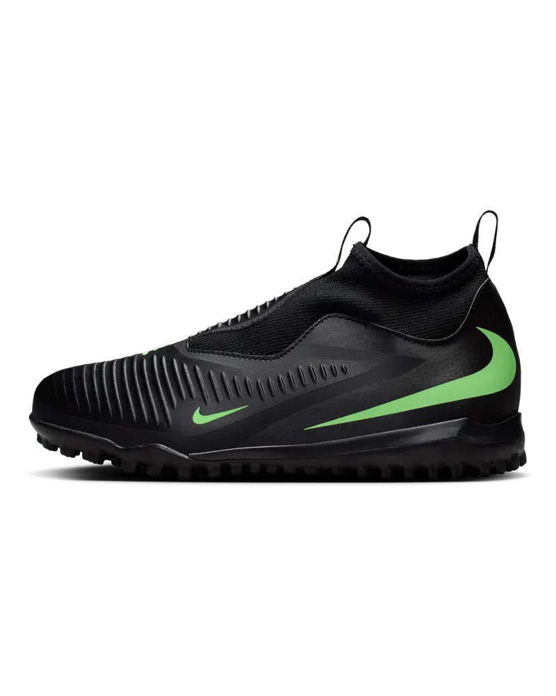 Nike Jr. Phantom 6 High Academy Fußballschuh für Turf (ältere Kinder) - Schwarz Schwarz