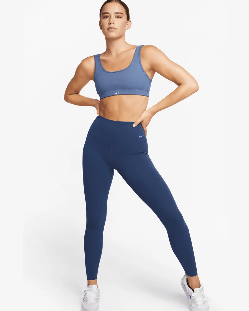 Nike Zenvy Leggings in voller Länge mit hohem Bund (Damen) - Blau Blau