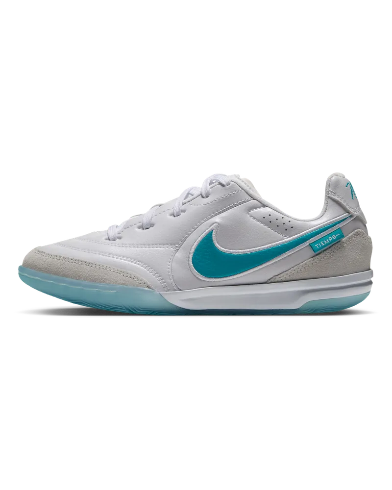 Nike Jr. Tiempo Streetgato Indoor/Court Low-Top-Fußballschuh (ältere Kinder) - Weiß Weiß
