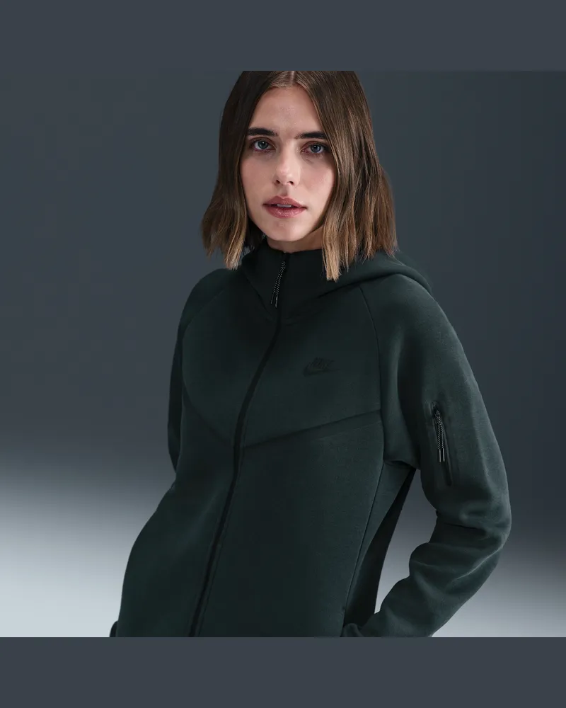 Nike Sportswear Tech Fleece Windrunner Kapuzenjacke (Damen) - Grün Grün