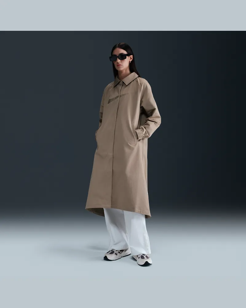 Nike Sportswear Collection lockerer Trenchcoat aus Twill (Damen) - Braun Braun