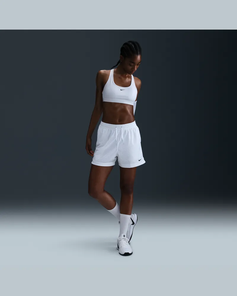 Nike Essential Mesh-Basketballshorts mit Dri-FIT (Damen) - Weiß Weiß