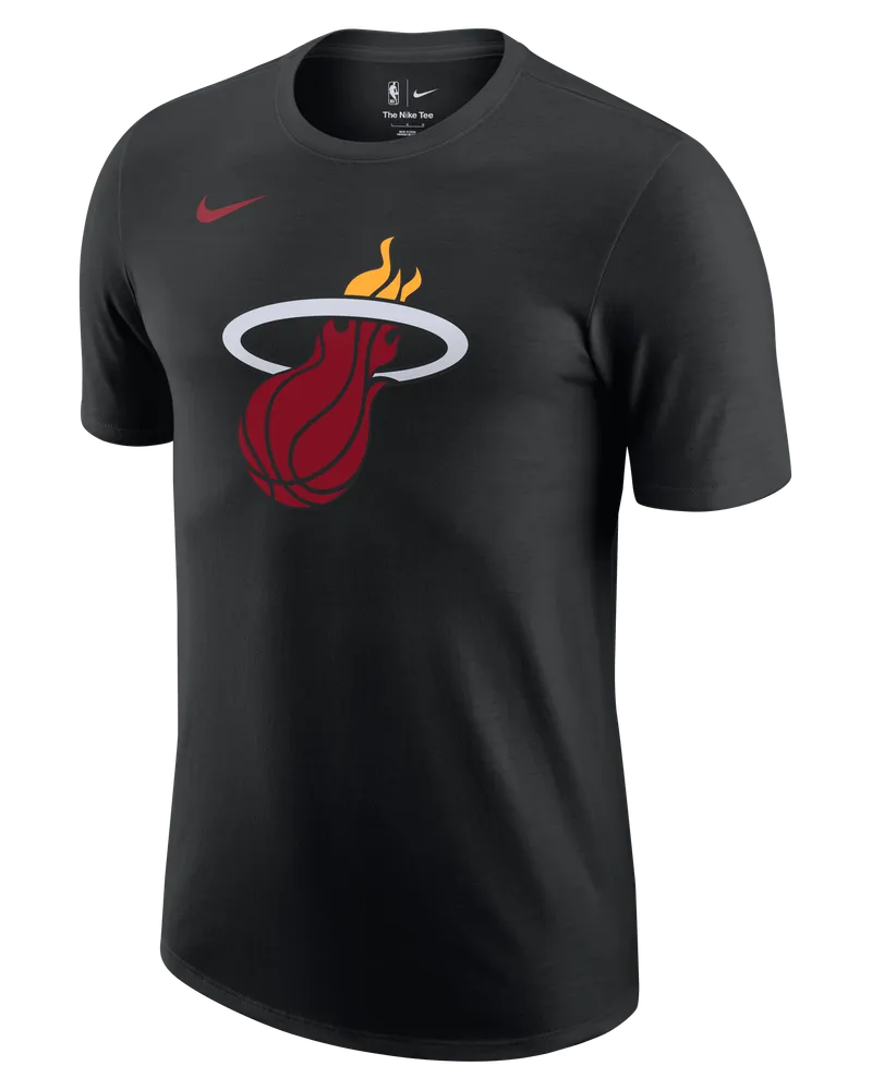 Nike Miami Heat Essential  NBA-T-Shirt für Herren - Schwarz Schwarz