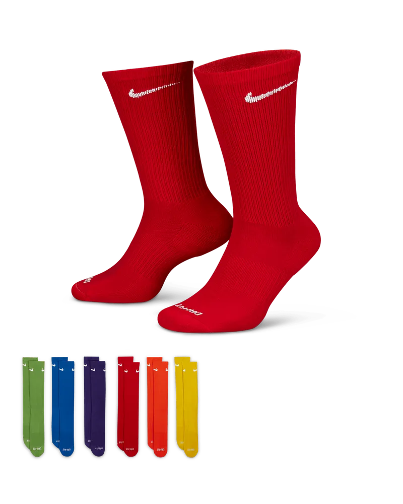 Nike Everyday Plus Cushioned Crew-Trainingssocken (6 Paar) - Multi-Color Multi-color