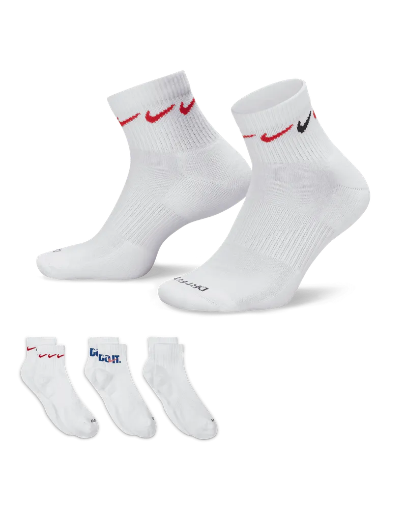 Nike Everyday Plus Cushioned Trainings-Knöchelsocken (3 Paar) - Multi-Color Multi