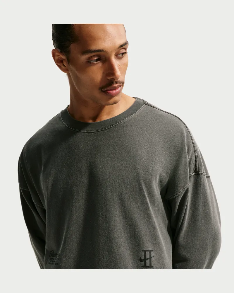 Nike Book  Basketball-Longsleeve (Herren) - Schwarz Schwarz