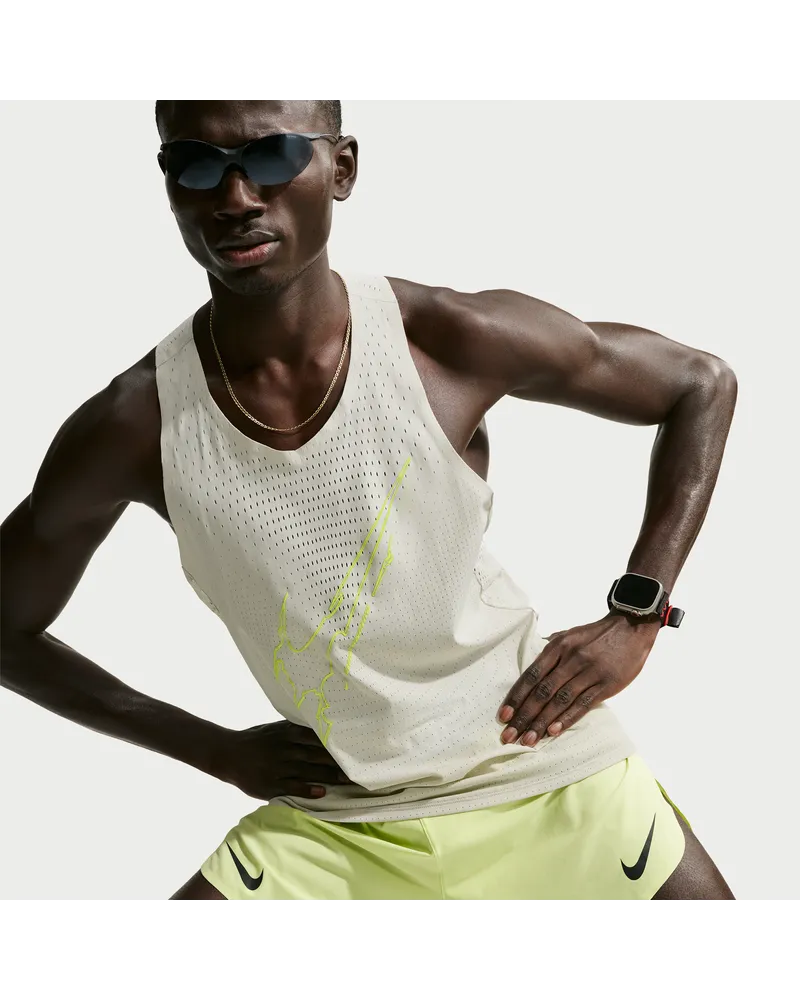Nike AeroSwift Dri-FIT ADV Lauf-Singlet (Herren) - Grau Grau
