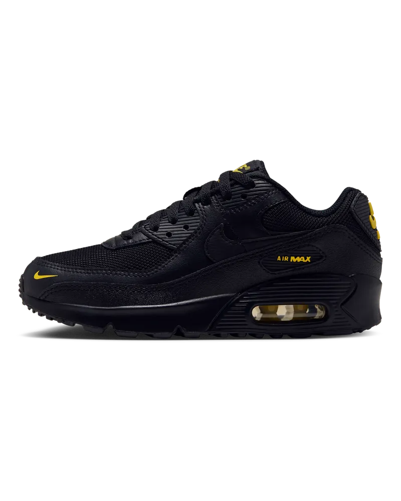 Nike Air Max 90 Schuh (ältere Kinder) - Schwarz Schwarz