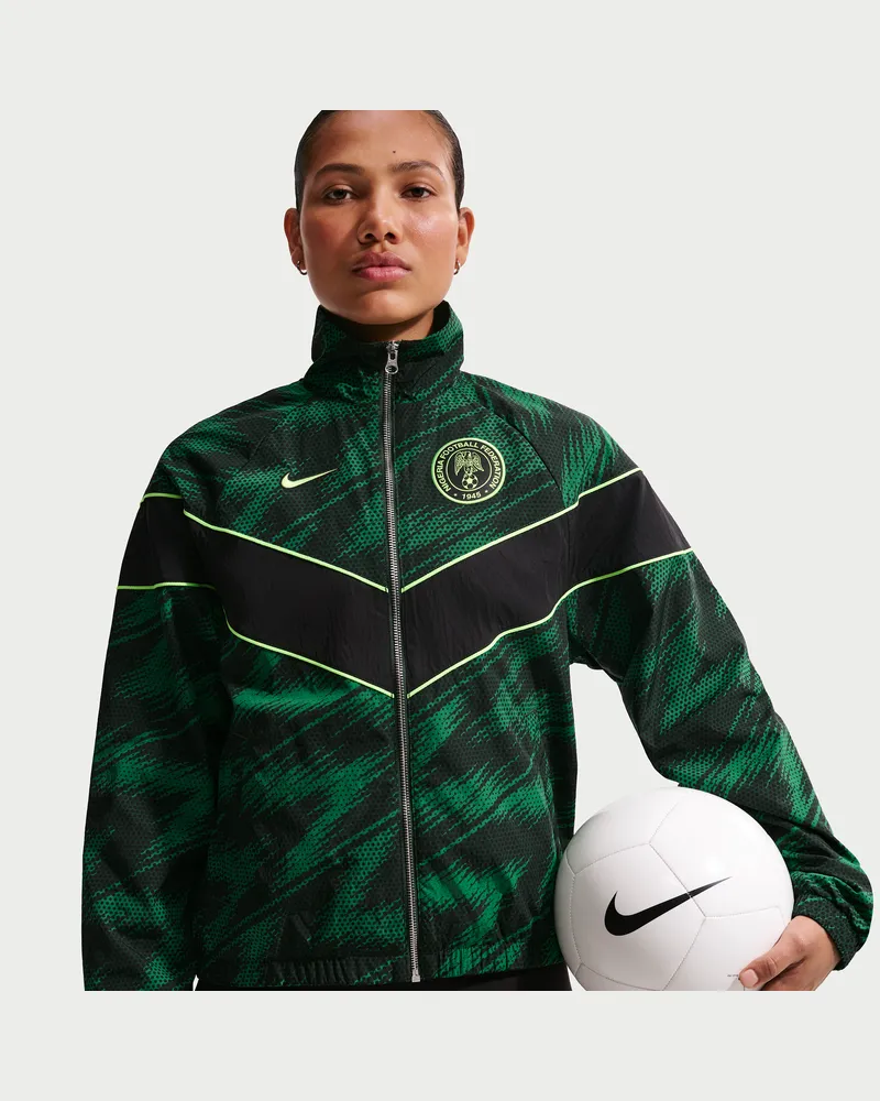 Nike Nigeria Windrunner  Football Webjacke mit UV-Schutz (Damen) - Grün Grün