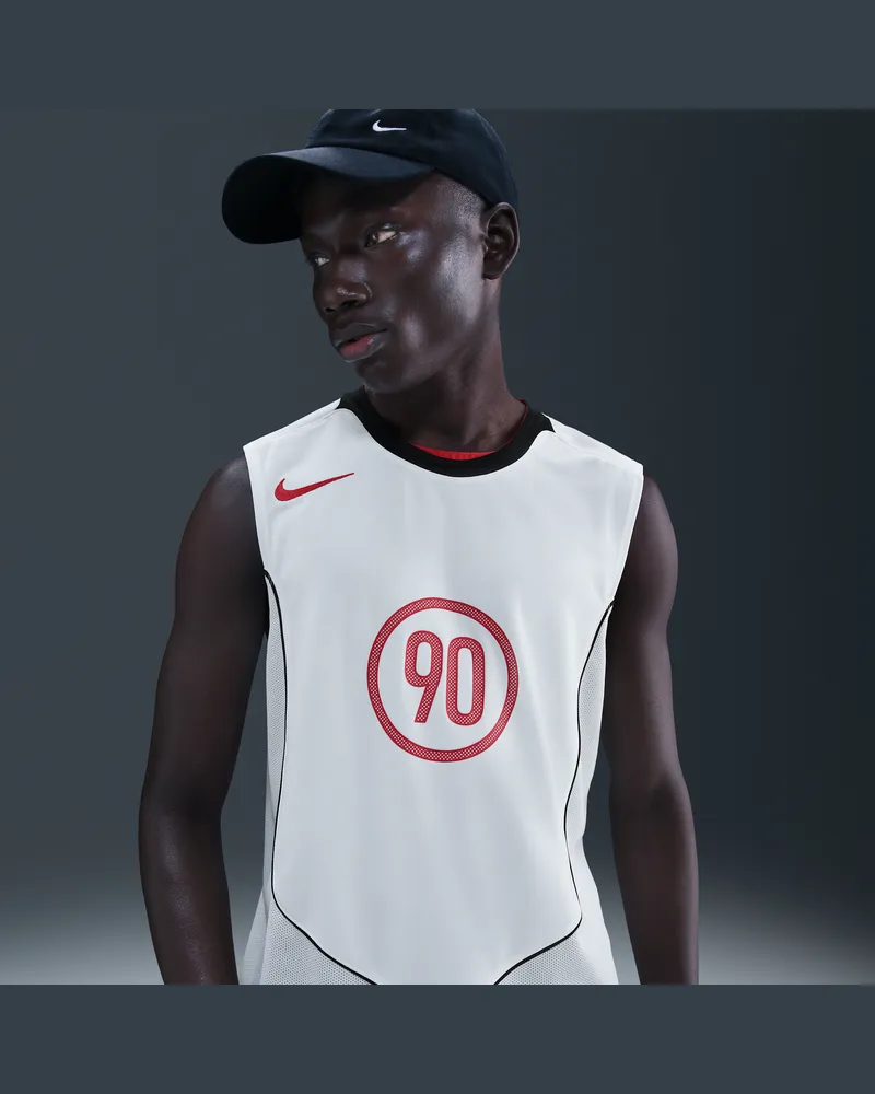 Nike Total 90 ärmelloses Dri-FIT Fußballoberteil (Herren) - Weiß Weiß