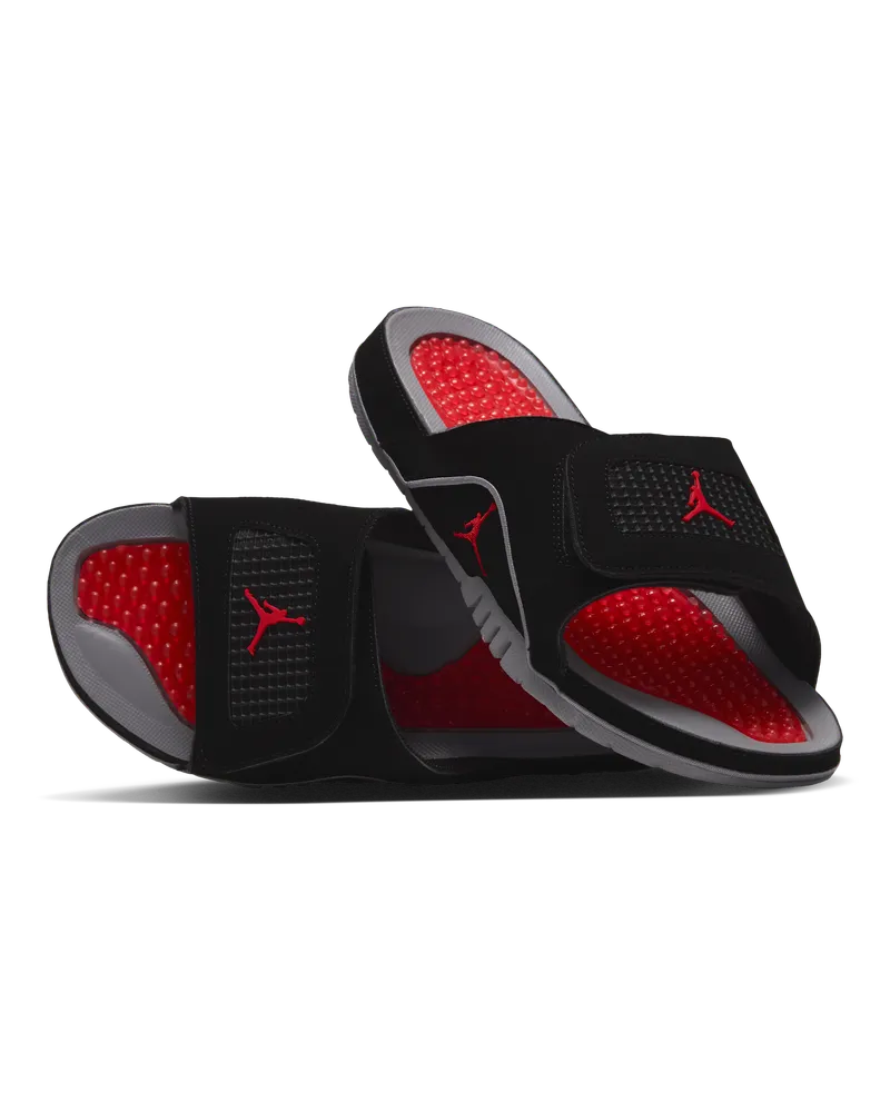 Jordan Hydro 4 Retro Herren-Badeslipper - Schwarz Schwarz