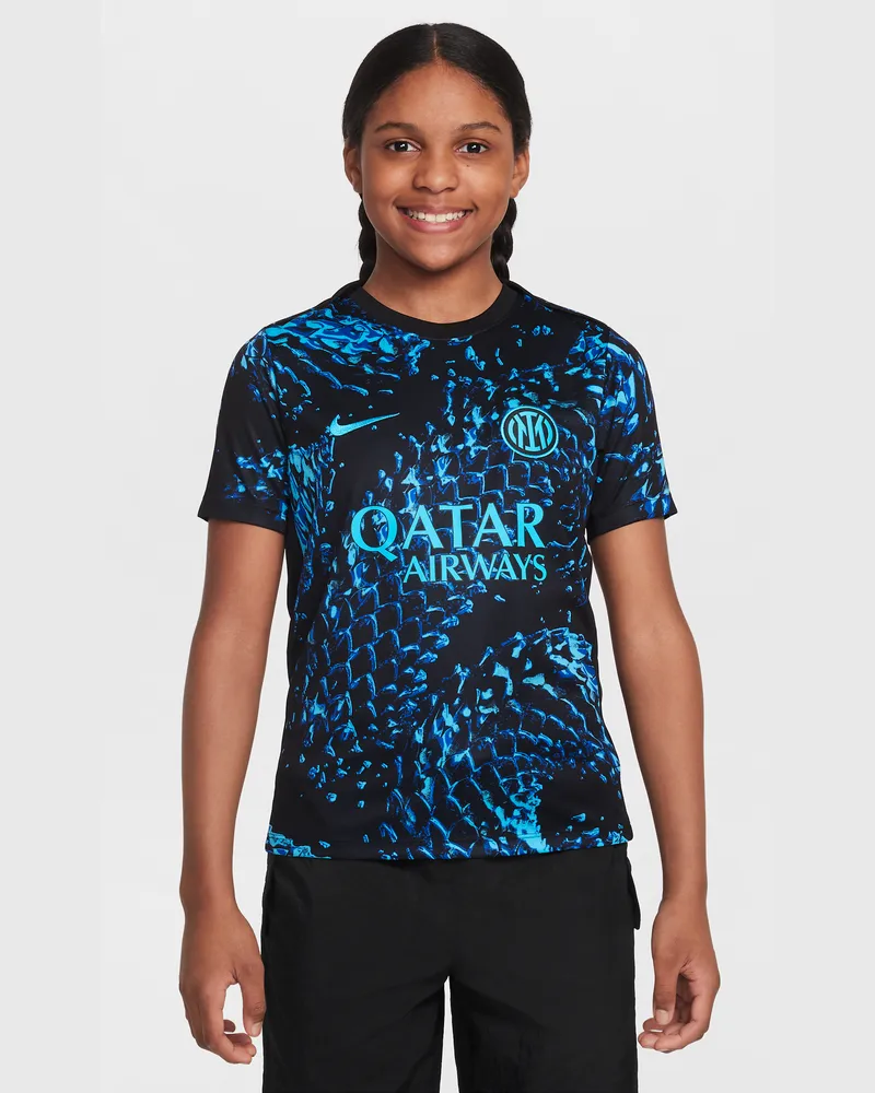 Nike Inter Mailand Academy Pro  Dri-FIT Pre-Match-Fußballoberteil (ältere Kinder) - Blau Blau