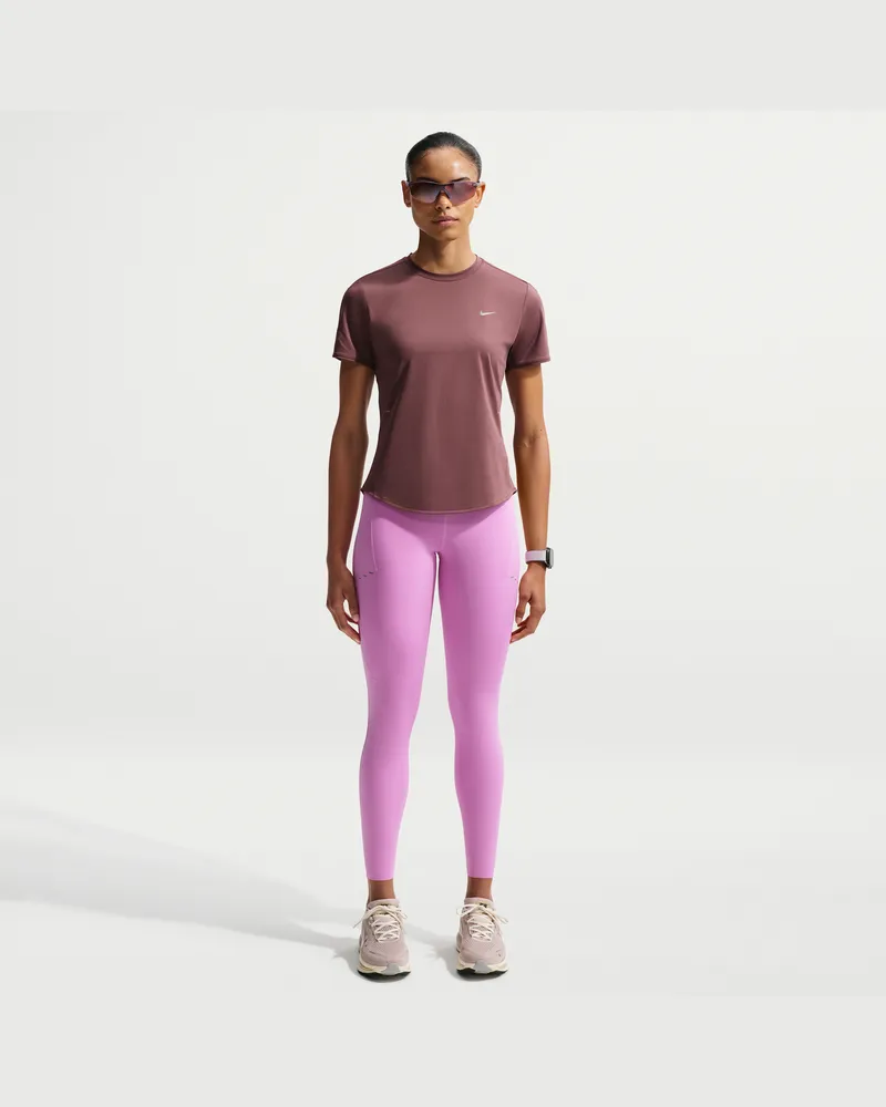 Nike Swift 7/8-Lauf-Leggings mit hohem Bund und Taschen (Damen) - Lila Lila