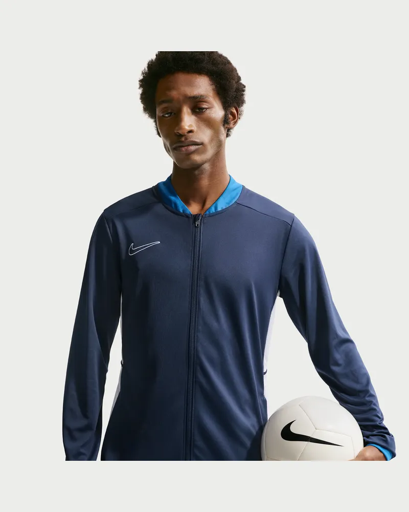 Nike Dri-FIT Academy Strick-Fußball-Track-Jacket für Herren - Blau Blau