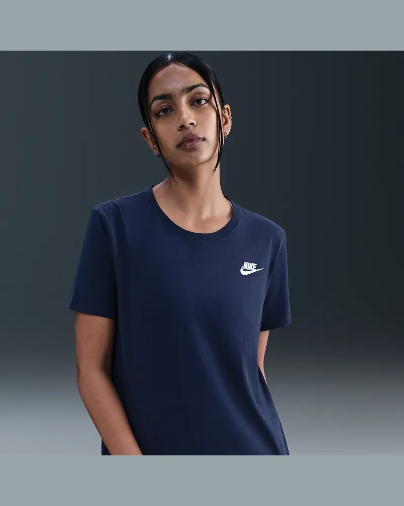 Nike Sportswear Club Essentials Damen-T-Shirt - Blau Blau