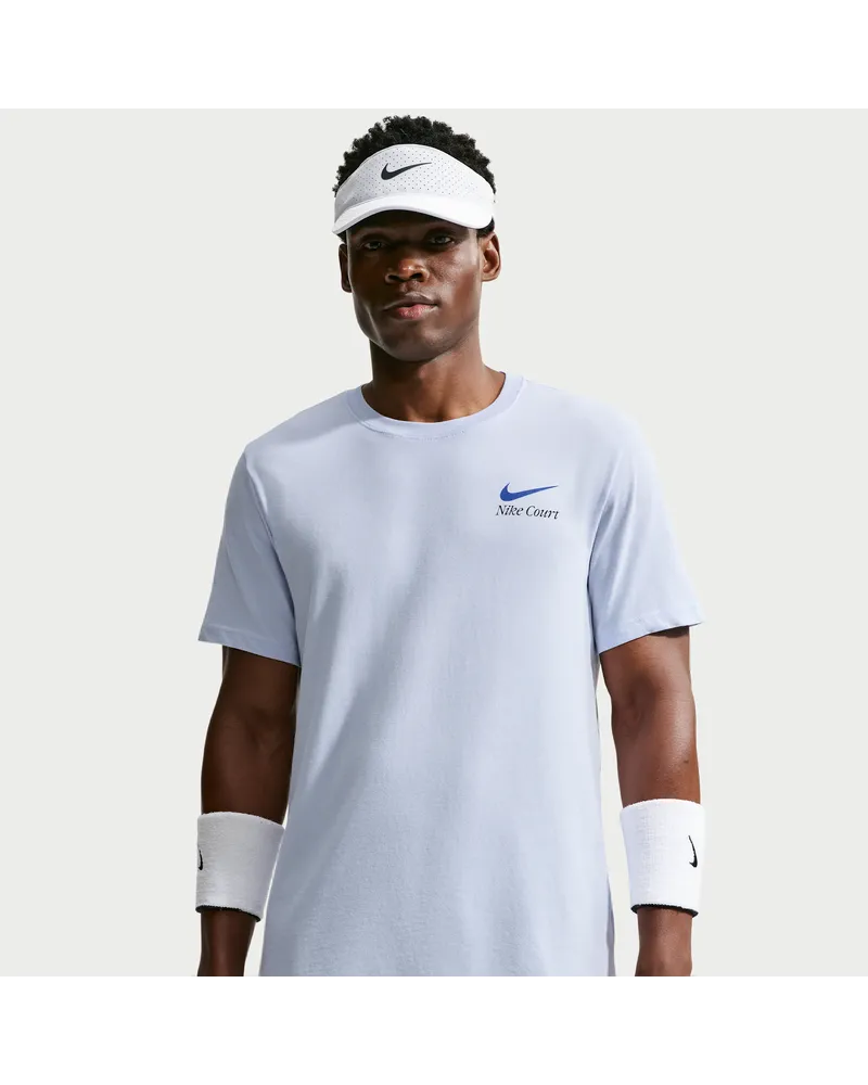 Nike Court Dri-FIT Tennis T-Shirt (Herren) - Lila Lila