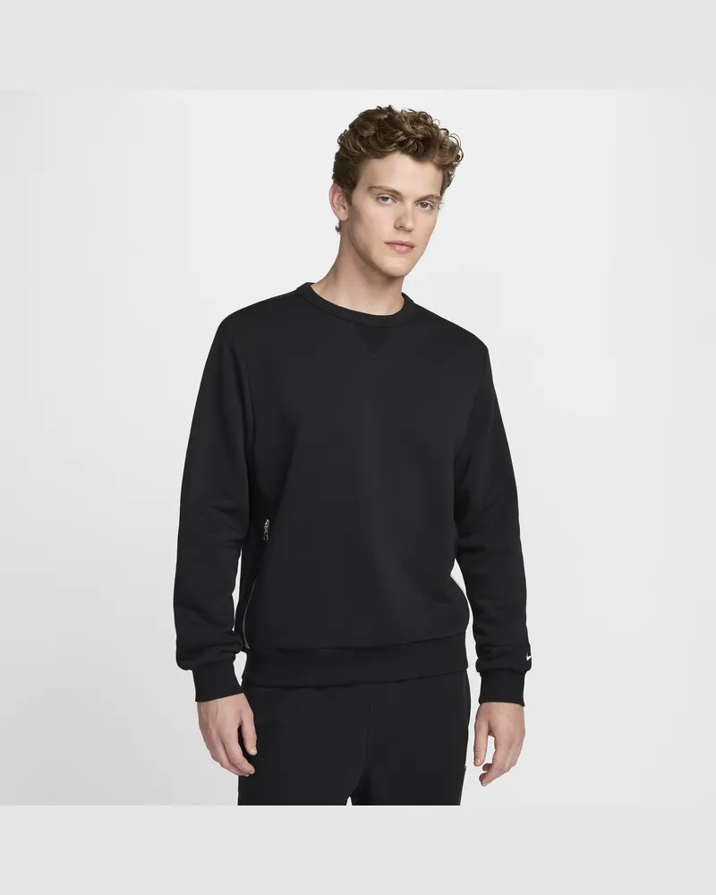 Nike Standard Issue Dri-FIT Basketball-Sweatshirt mit Rundhalsausschnitt (Herren) - Schwarz Schwarz