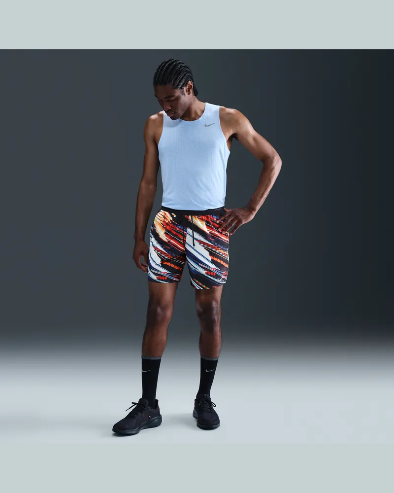 Nike Stride Dri-FIT-Laufshorts mit Futter (ca. 18 cm) (Herren) - Weiß Weiß