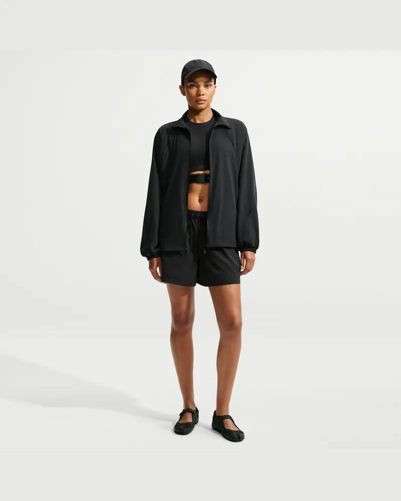 Nike SKIMS Stretch Nylon Track-Shorts (Damen, ca. 13 cm) - Schwarz Schwarz