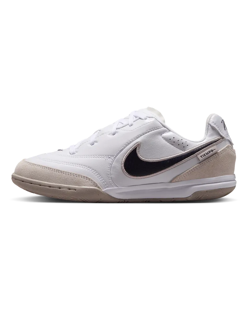 Nike Jr. Tiempo Streetgato Indoor/Court Low-Top-Fußballschuh (ältere Kinder) - Weiß Weiß