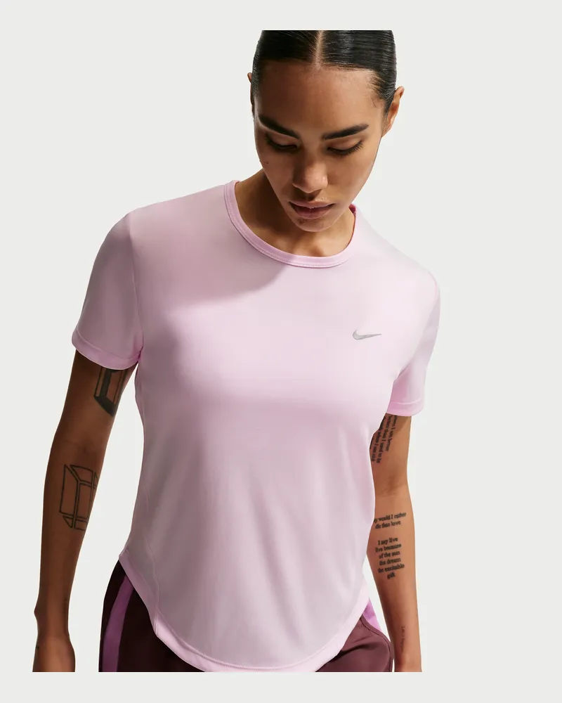 Nike Tempo Dri-FIT Kurzarm-Laufoberteil (Damen) - Pink Pink
