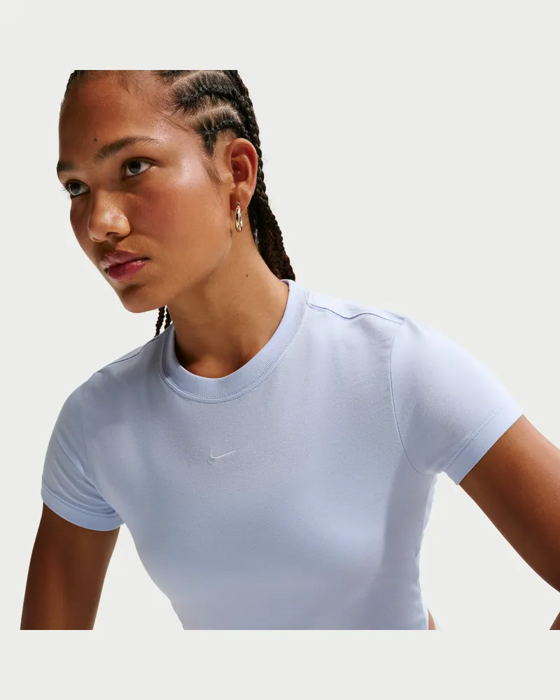 Nike Chill Knit Kurz-T-Shirt (Damen) - Blau Blau