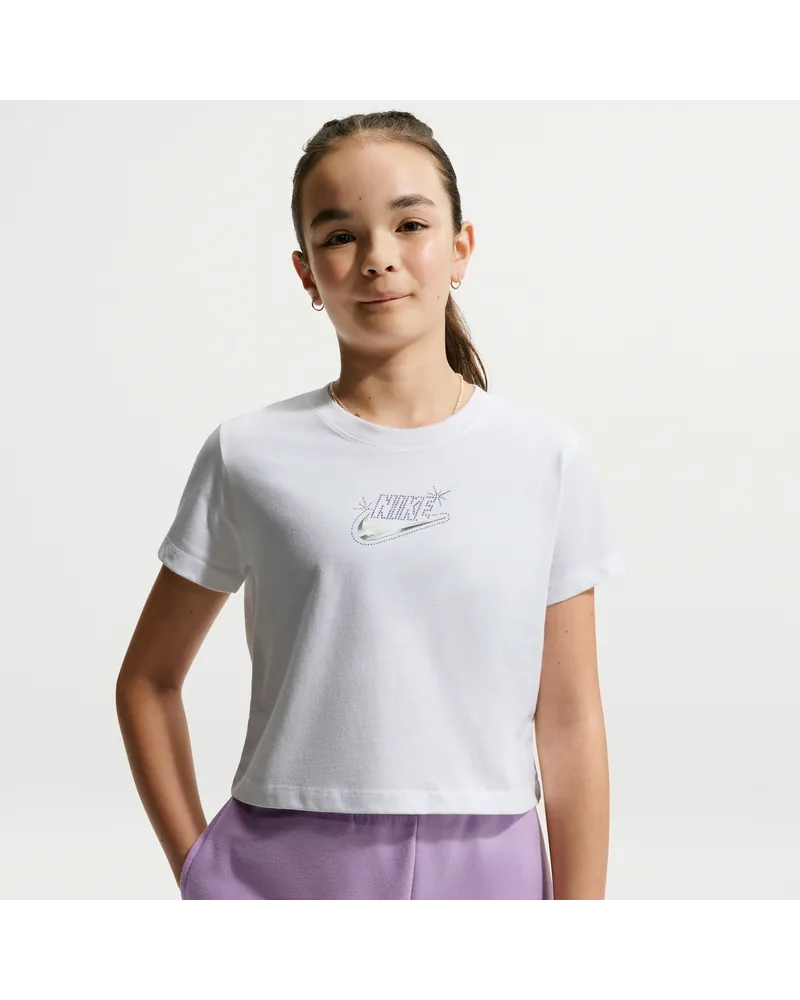 Nike Kurz-T-Shirt (Mädchen) - Weiß Weiß