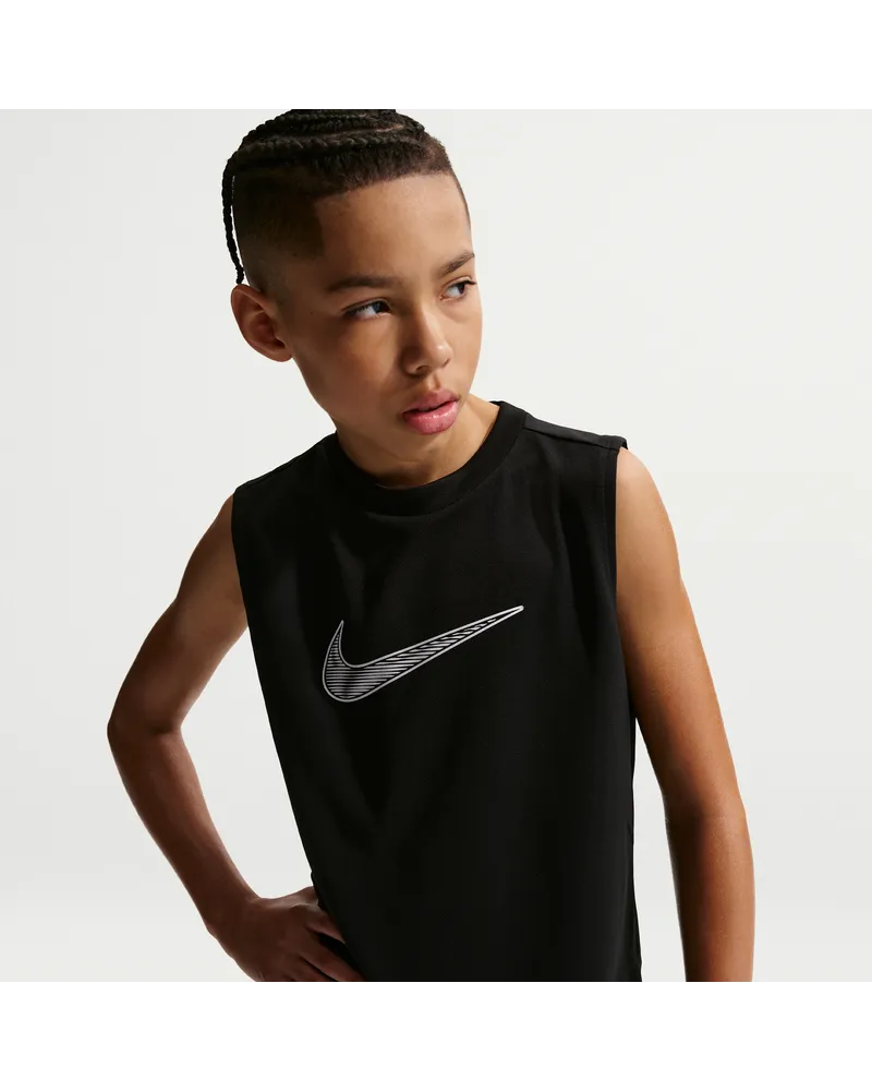 Nike Multi ärmelloses Dri-FIT-Shirt (ältere Kinder, Jungen) - Schwarz Schwarz