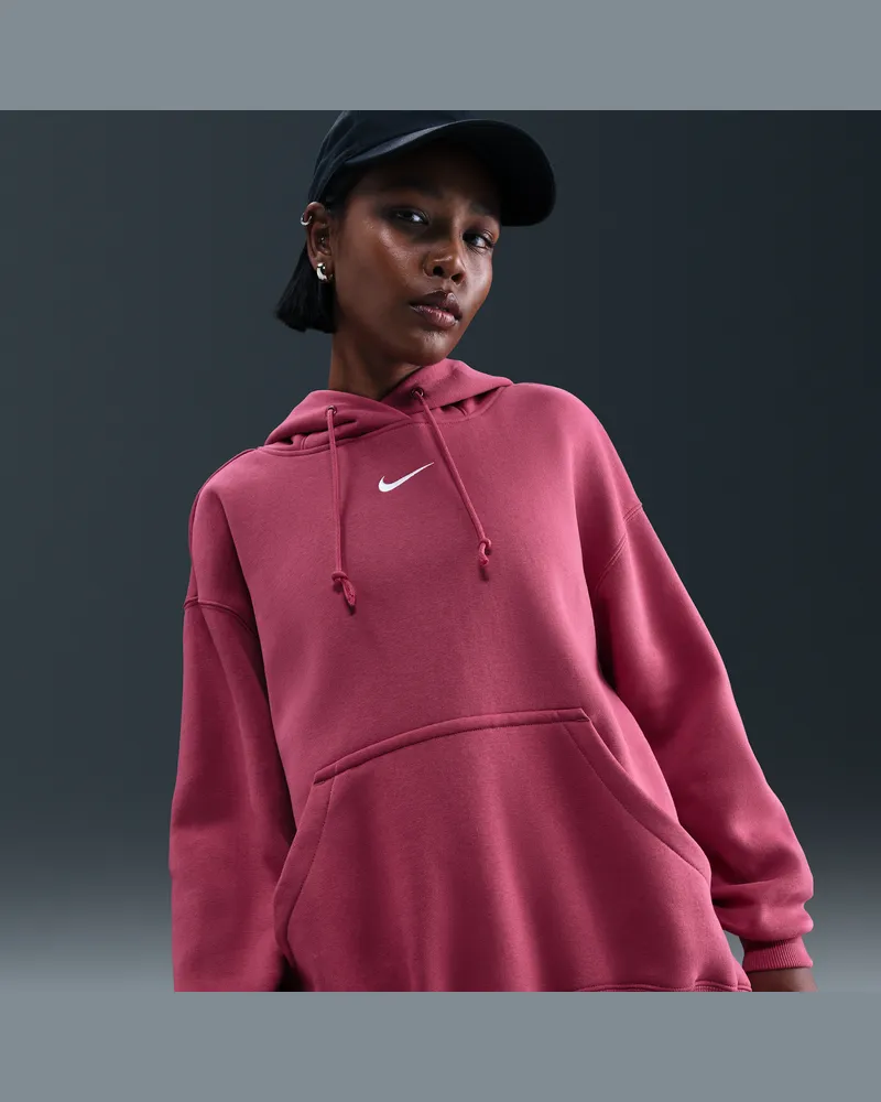 Nike Phoenix Fleece Oversize-Hoodie für Damen - Lila Lila