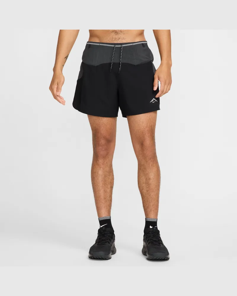 Nike Trail Second Sunrise Dri-FIT ADV-Laufshorts mit Innenslip (Herren, ca. 12,5 cm) - Schwarz Schwarz