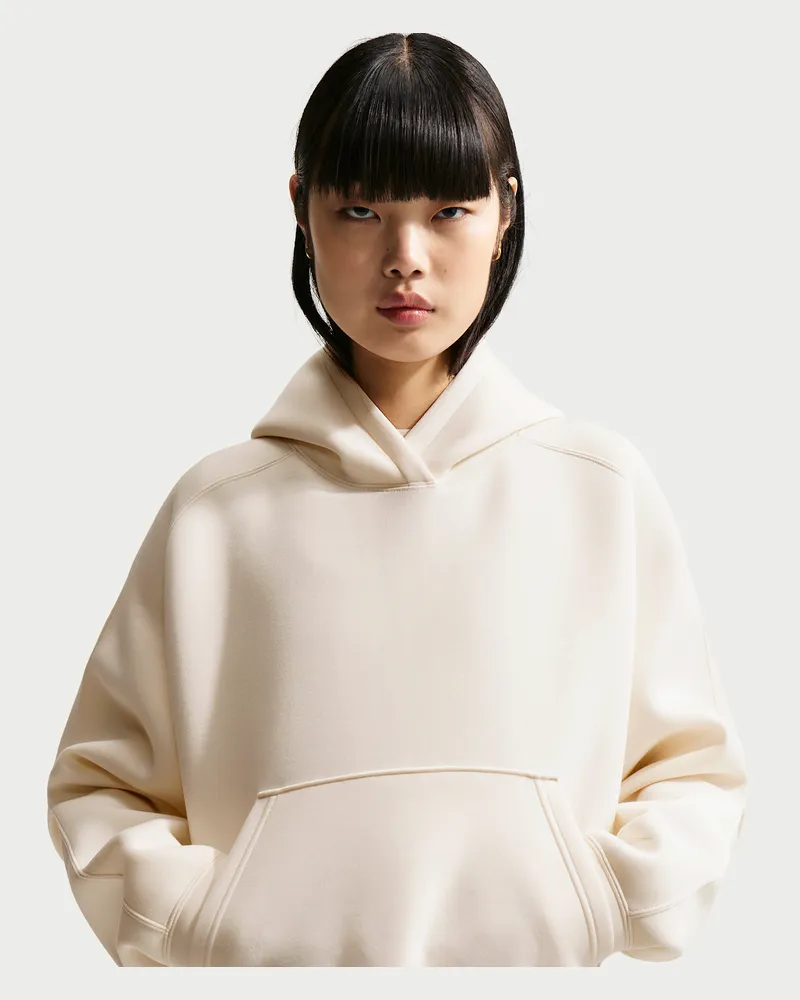 Nike Oversize-Fleece-Hoodie für Damen - Weiß Weiß