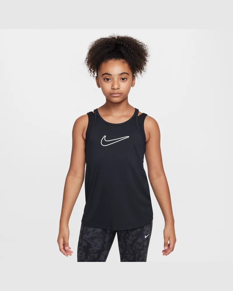 Nike One Classic Dri-FIT Tanktop für ältere Kinder (Mädchen) - Schwarz Schwarz